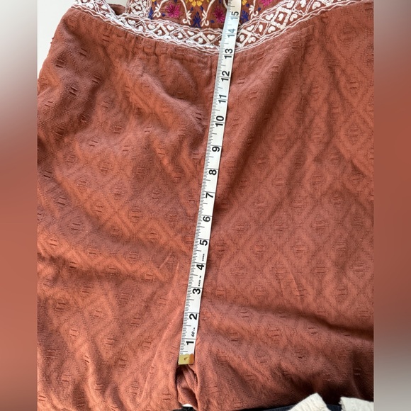 Anthropologie Wide Leg Jumpsuit Playsuit Embroidered Beachy Boho Women’s Small - Picture 13 of 15